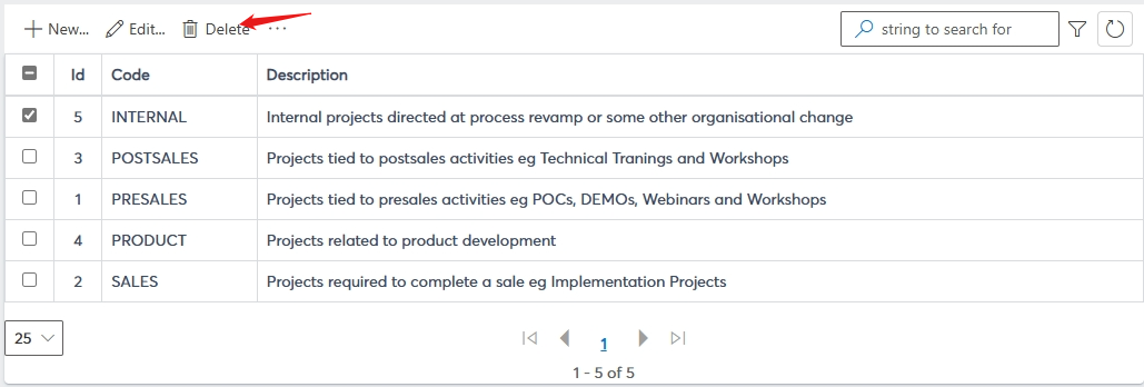 Project type