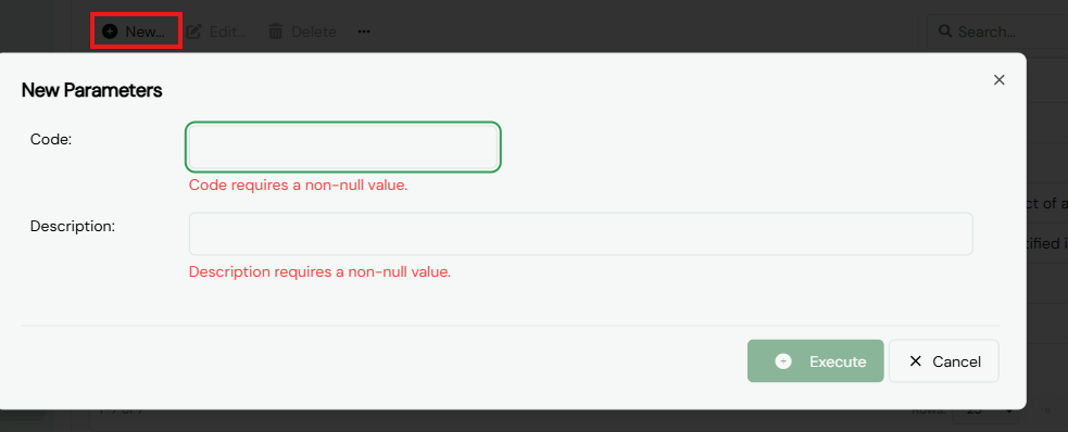 Project Output types