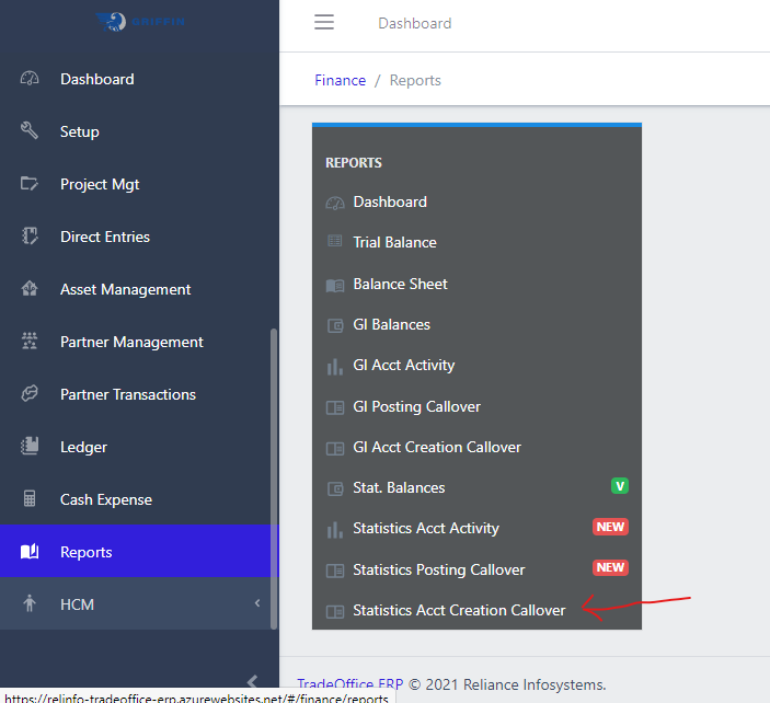 Image showing Statistics Account Creation CallOver