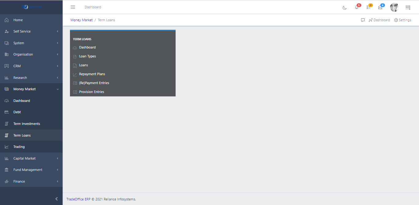 terms loans Dashboard