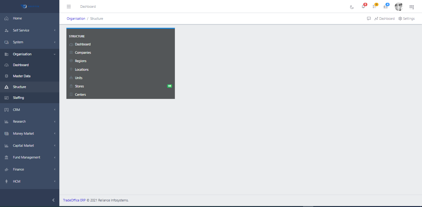 Structure Dashboard