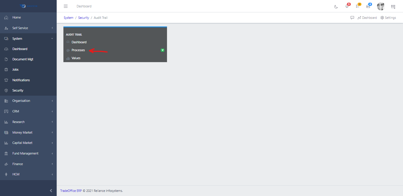 Audit Trail Processes